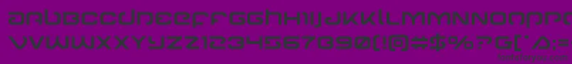 Gunrunner Font – Black Fonts on Purple Background