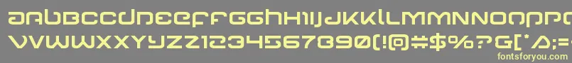 Gunrunner Font – Yellow Fonts on Gray Background