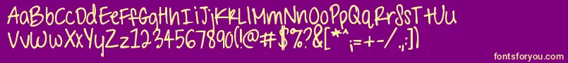 Lisätietoja Sharkinthewaterbold-fontista Sharkinthewaterbold-fontti – keltaiset fontit violetilla taustalla
