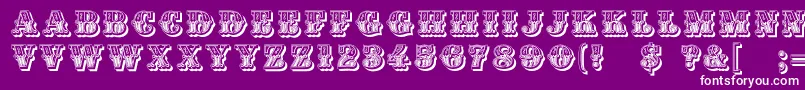 DsMoulinRougeBright Font – White Fonts on Purple Background