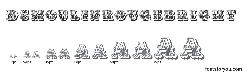 DsMoulinRougeBright Font Sizes