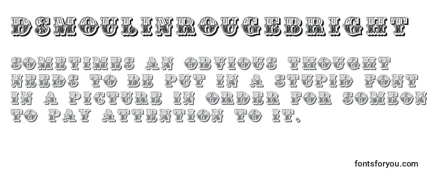 Review of the DsMoulinRougeBright Font