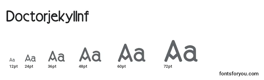 Размеры шрифта Doctorjekyllnf (96656)