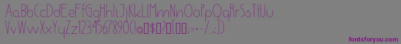 Шрифт EnsureMedium – фиолетовые шрифты на сером фоне