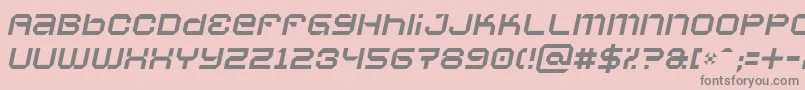 Vaporbsi-Schriftart – Graue Schriften auf rosa Hintergrund