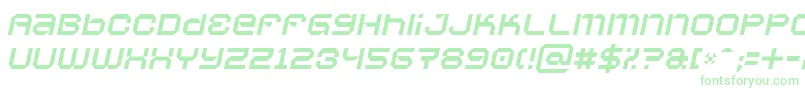 Vaporbsi Font – Green Fonts on White Background