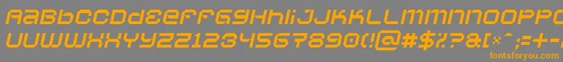 Vaporbsi-fontti – oranssit fontit harmaalla taustalla