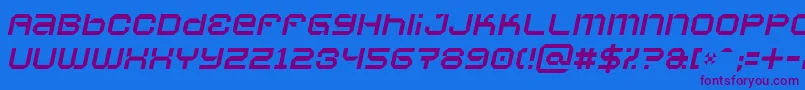Шрифт Vaporbsi – фиолетовые шрифты на синем фоне