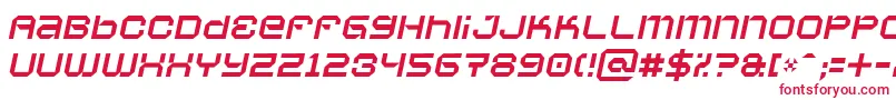 Vaporbsi Font – Red Fonts on White Background