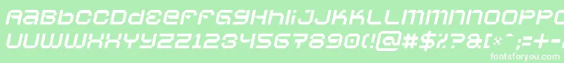 Vaporbsi Font – White Fonts on Green Background