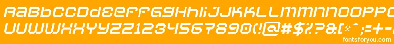Vaporbsi Font – White Fonts on Orange Background