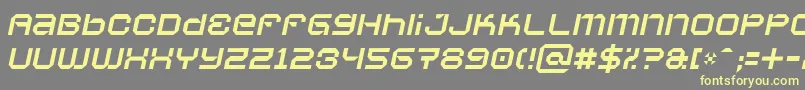 Vaporbsi-Schriftart – Gelbe Schriften auf grauem Hintergrund