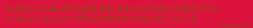 Aquawrp Font – Brown Fonts on Red Background