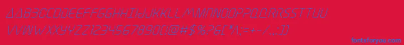 Elitedangersuperital Font – Blue Fonts on Red Background