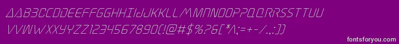 Weitere Informationen zur Elitedangersuperital-Schriftart Elitedangersuperital-Schriftart – Grüne Schriften auf violettem Hintergrund