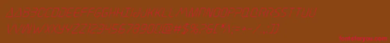 Elitedangersuperital Font – Red Fonts on Brown Background