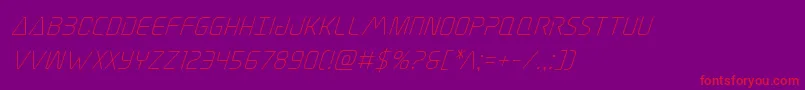 Elitedangersuperital Font – Red Fonts on Purple Background
