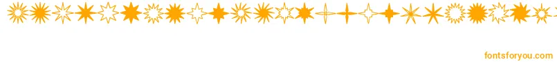 StarsSplatsArrows Font – Orange Fonts
