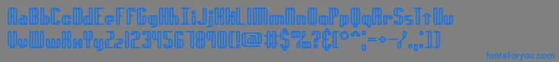 Genotyrh Font – Blue Fonts on Gray Background