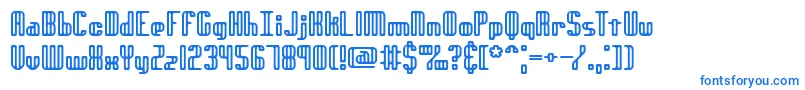 Genotyrh Font – Blue Fonts on White Background