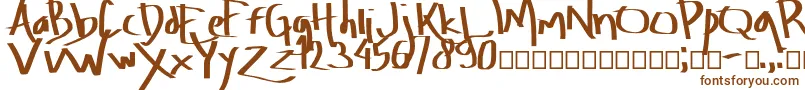 Amburegul-fontti – ruskeat fontit