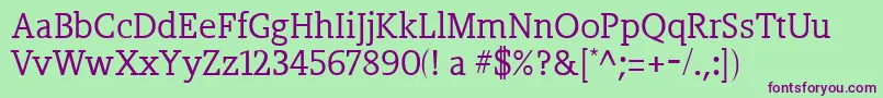 Hotomll Font – Purple Fonts on Green Background