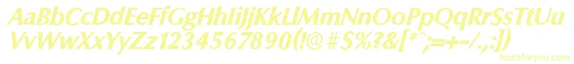 ColumbiaserialXboldItalic Font – Yellow Fonts