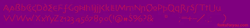 Avantidilettanti Font – Red Fonts on Purple Background