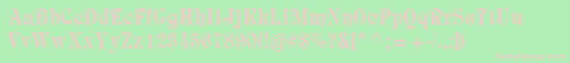 Rubius Font – Pink Fonts on Green Background