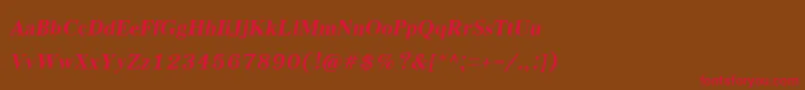 フォントEucrosiaupcРџРѕР»СѓР¶РёСЂРЅС‹Р№РљСѓСЂСЃРёРІ – 赤い文字が茶色の背景にあります。