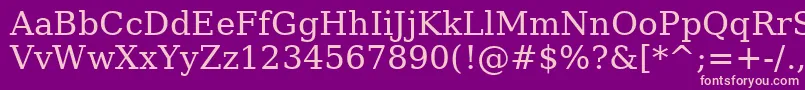 AeCortoba Font – Pink Fonts on Purple Background