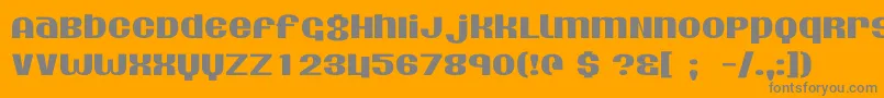 Weitere Informationen zur Agdollar-Schriftart Agdollar-Schriftart – Graue Schriften auf orangefarbenem Hintergrund