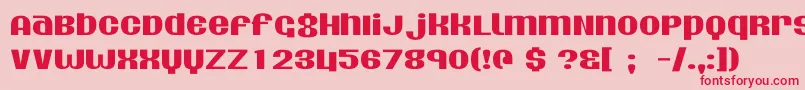 Agdollar Font – Red Fonts on Pink Background