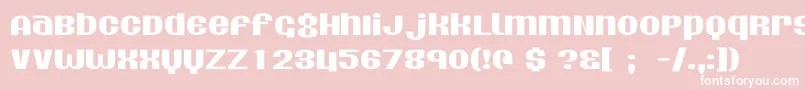 Agdollar-Schriftart – Weiße Schriften auf rosa Hintergrund