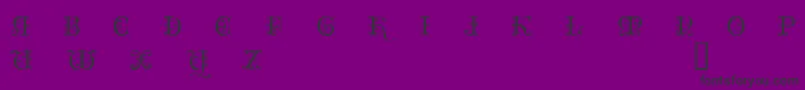 ClairveauxDemo Font – Black Fonts on Purple Background
