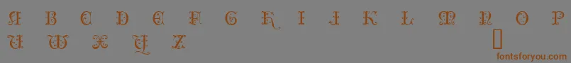 ClairveauxDemo Font – Brown Fonts on Gray Background