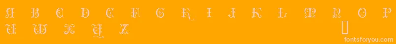ClairveauxDemo Font – Pink Fonts on Orange Background