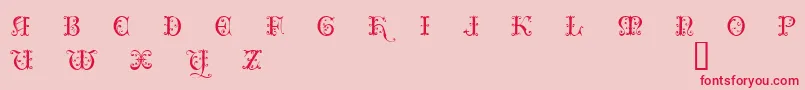 ClairveauxDemo Font – Red Fonts on Pink Background