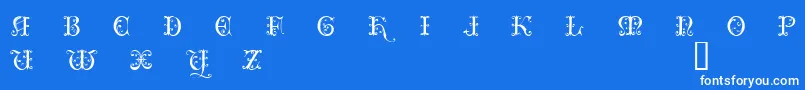 ClairveauxDemo Font – White Fonts on Blue Background
