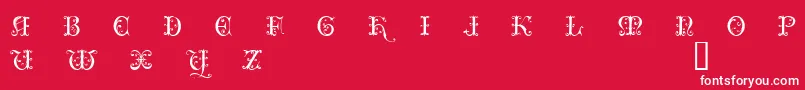 ClairveauxDemo Font – White Fonts on Red Background