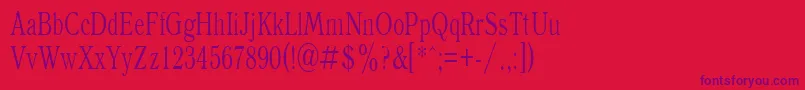 Antiqua70n Font – Purple Fonts on Red Background