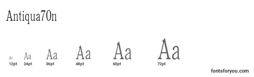 Antiqua70n Font Sizes