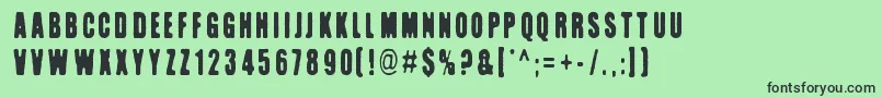 Kuumotus Font – Black Fonts on Green Background