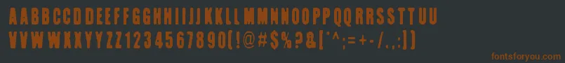 Kuumotus Font – Brown Fonts on Black Background