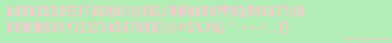 Kuumotus Font – Pink Fonts on Green Background