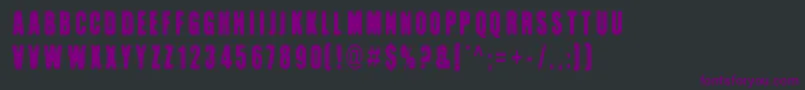 Kuumotus Font – Purple Fonts on Black Background