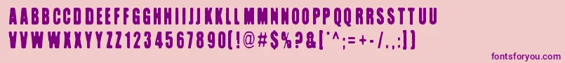 Kuumotus Font – Purple Fonts on Pink Background