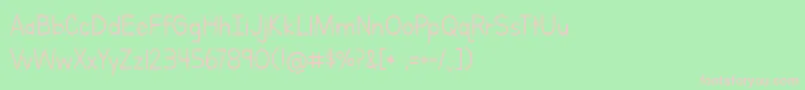 fuente BmdLettersForLearnersLined – Fuentes Rosadas Sobre Fondo Verde