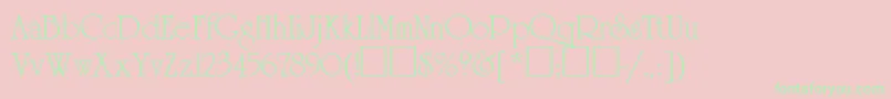 Agrever Font – Green Fonts on Pink Background