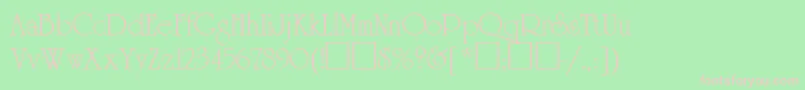 フォントAgrever – 緑の背景にピンクのフォント